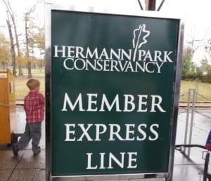Hermann Park Member Train Line