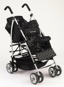 smallest twin stroller