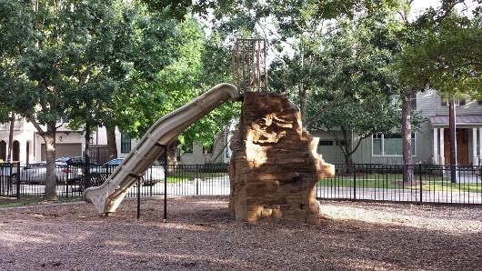 Judson Park West University Rock Slide