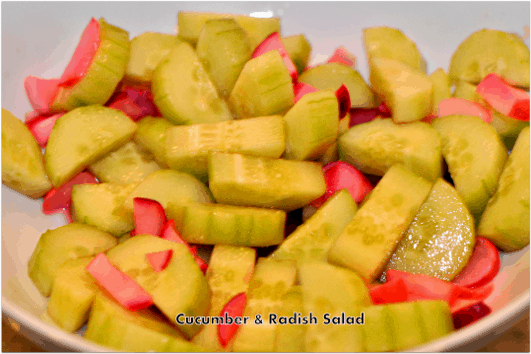 Cucumber & Radish Salad