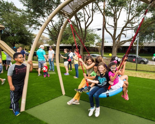 Quillian Center Playground Tire Swing