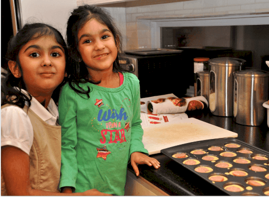 Helpers Making Corn Dogs