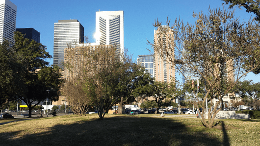 Root Memorial Square in Downtown Houston