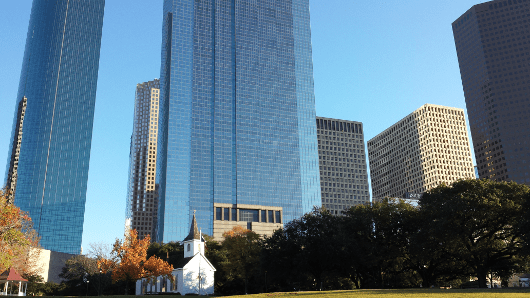 Church at Sam Houston Park