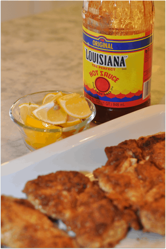 Fried Chicken Hot Sauce and Lemons