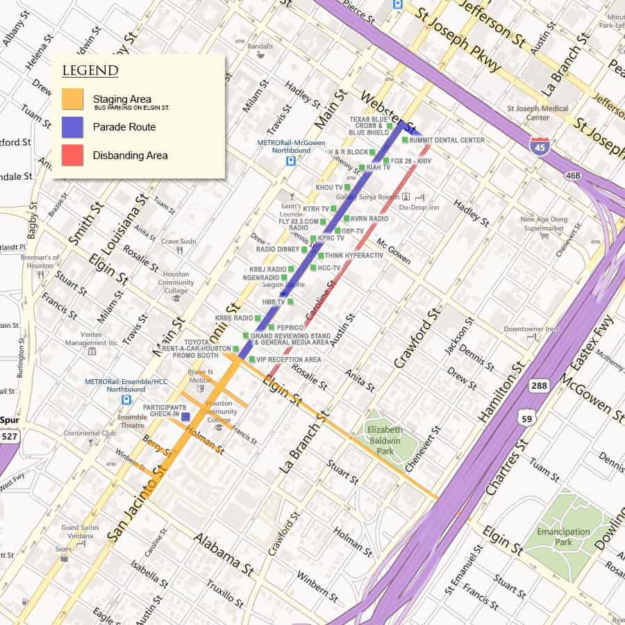 MLK Parade Route