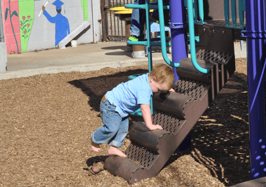 Steps at Young Scholars Spark Park