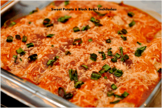 Sweet Potato and Black Bean Enchiladas