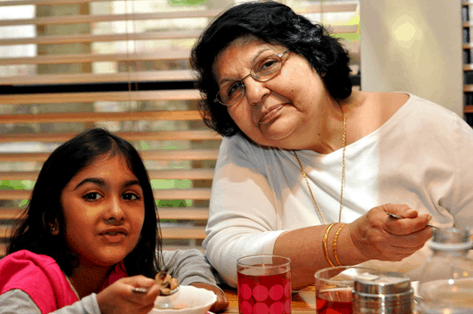 Eating with Grandma