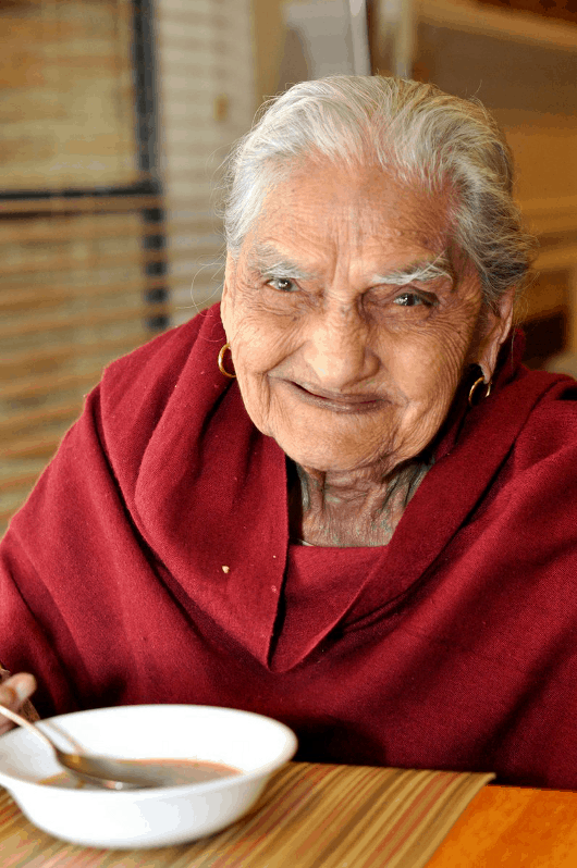 Eating with Great Grandma