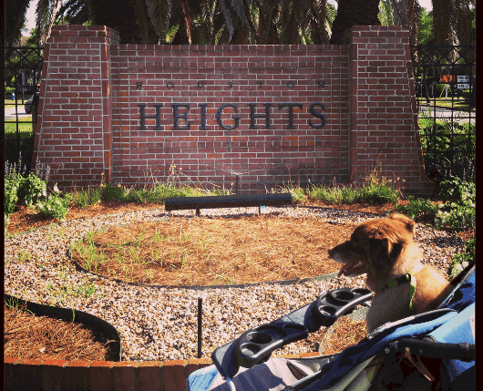 NOLA and Houston Heights Sign