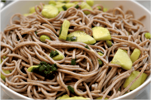 Soba Noodles and Cucumbers