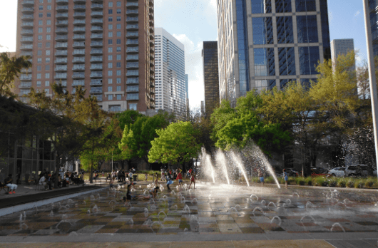 Splashpad at Discovery Green