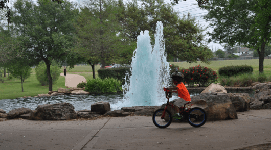 Bike Riding at Oyster Creek Park