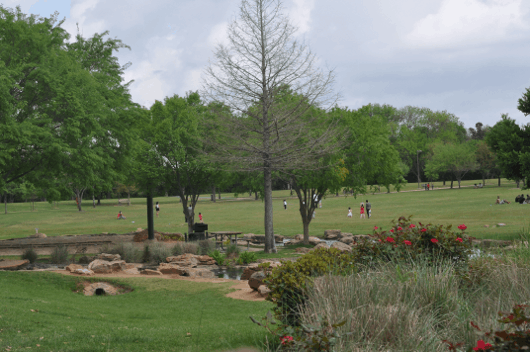 Playing at Oyster Creek Park