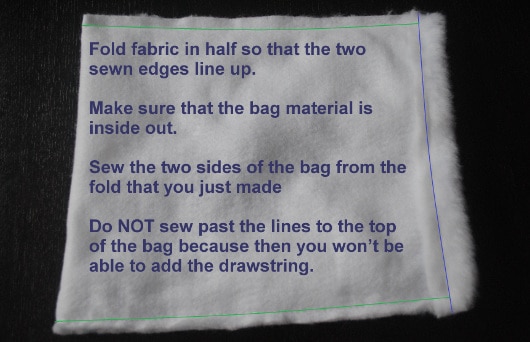 Step 3 Sew Sides of Bag