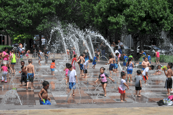 Discovery Green Splashpad