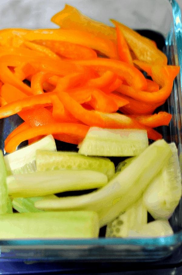 Cucumber and Bell Pepper