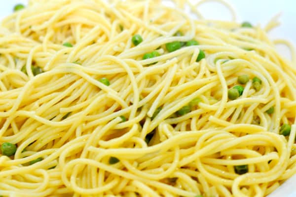 Spaghetti with Peas