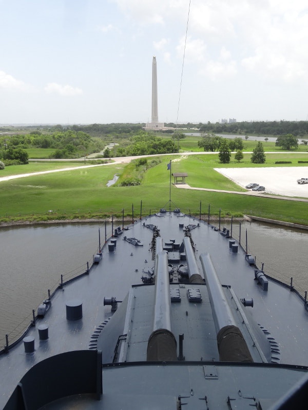 View from top of Battleship Texas