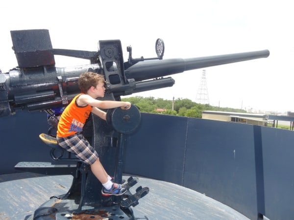 Xander at Battleship Texas