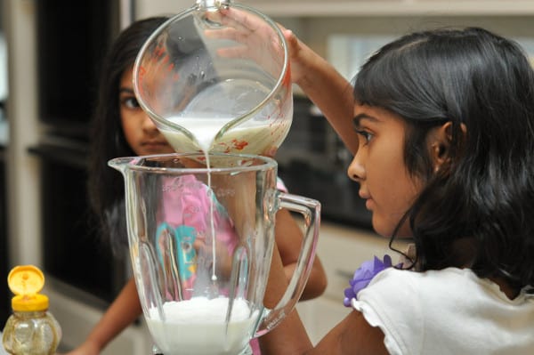 Peach Smoothies with Borden Milk