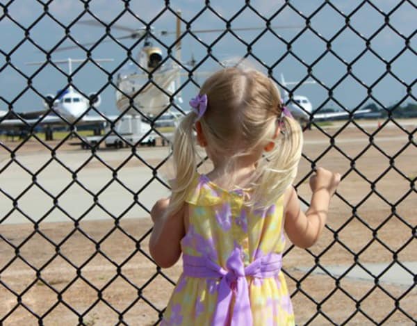 1940 Air Terminal Museum Watching AirplanesF