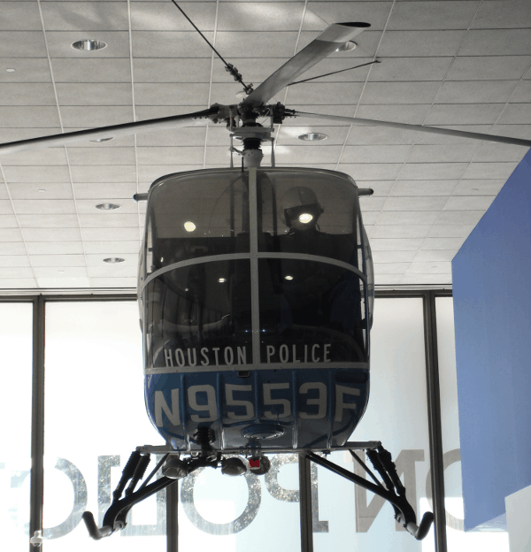 Helicopter at Houston Police Museum