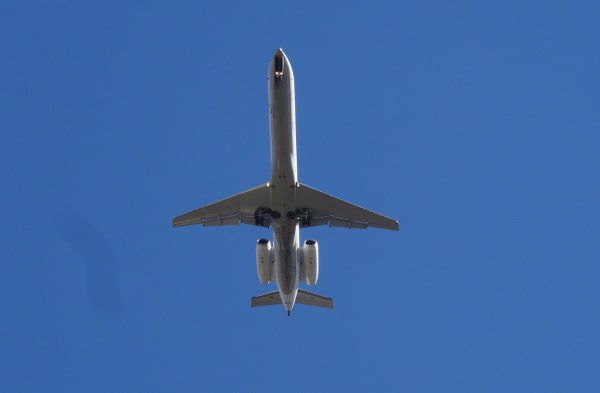 Airplane over Houston