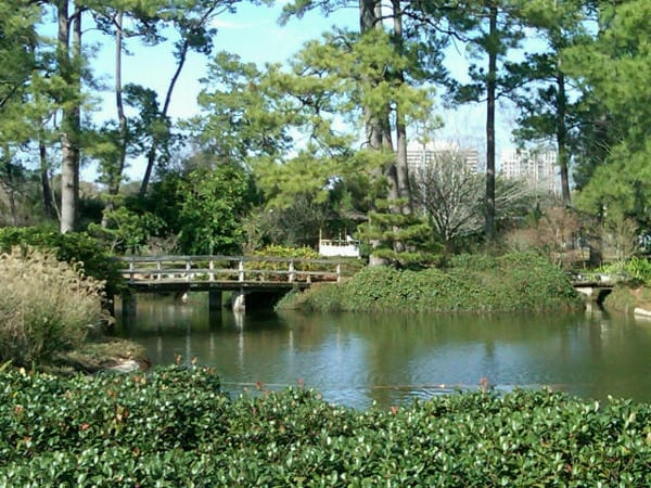 Hermann Park Japanese Garden Bridge