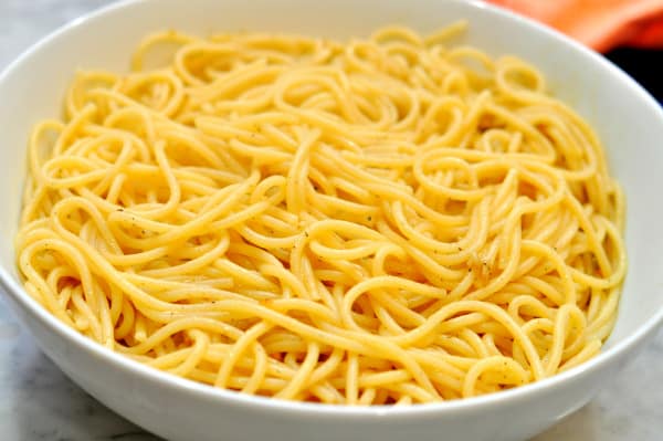 Bowl of Simple Spaghetti