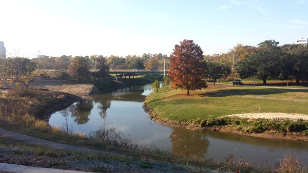 Buffalo Bayou from Shady Grove Plaza