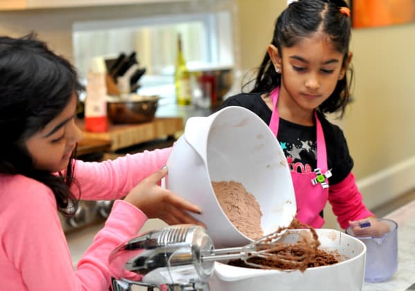 Making and Mixing Christmas Cookies