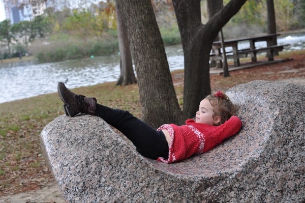 Relaxing at Hermann Park
