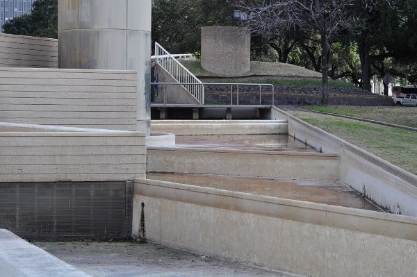 Dry Fountains at Tranquility Park Houston