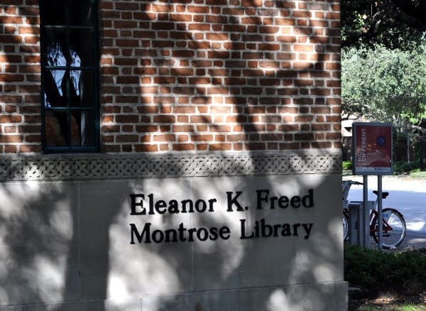 Freed Montrose Library Sign