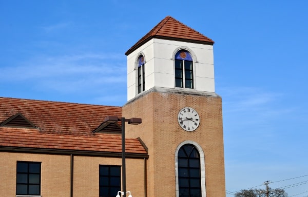 Looscan Houston Public Library Clocktower