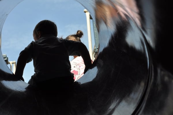 Tube Slide at Love Park Houston Heights