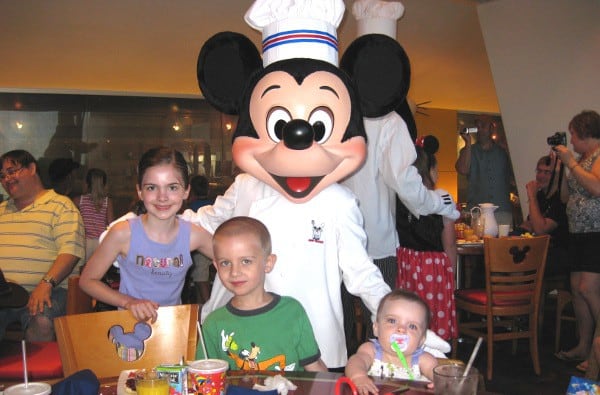 Eating with Mickey at Walt Disney World