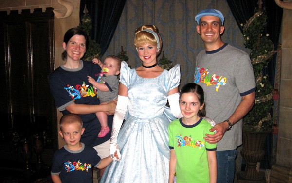 Emily Family with Cinderella at Disney World