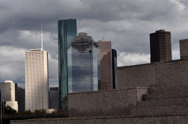 Downtown Houston Skyline from Houston Police Officer Memorial