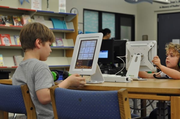 Harris County Library Barbara Bush Tablet Station