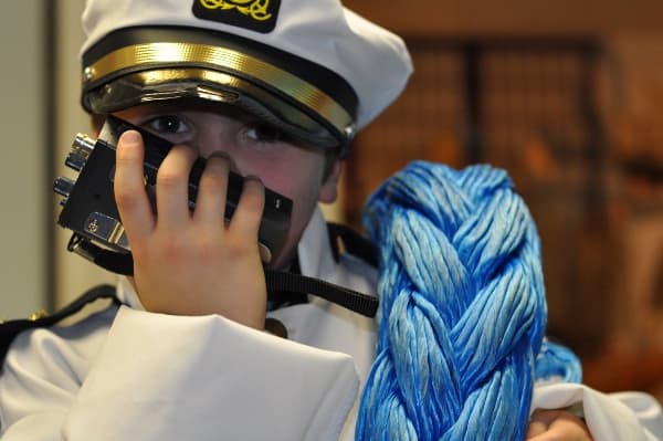 Playing Navy Officer at Houston Maritime Museum