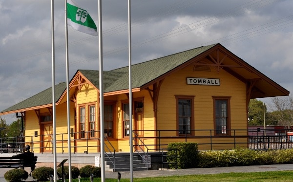 Tomball Train Depot by Caboose