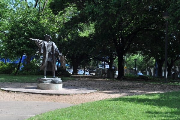 Bell Park in Houston Christopher Columbus