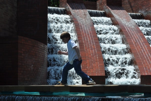 Walking Across Wortham Waterfall