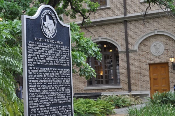 Julia Ideson Libary Sign