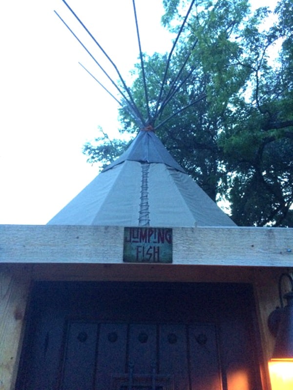 Jumping Fish Tipi at Geronimo Creek Retreat