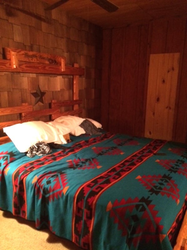 Inside Cabin at Mayan Dude Ranch in Bandera