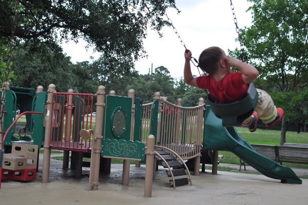 Swings and Small Playground at Grady Park